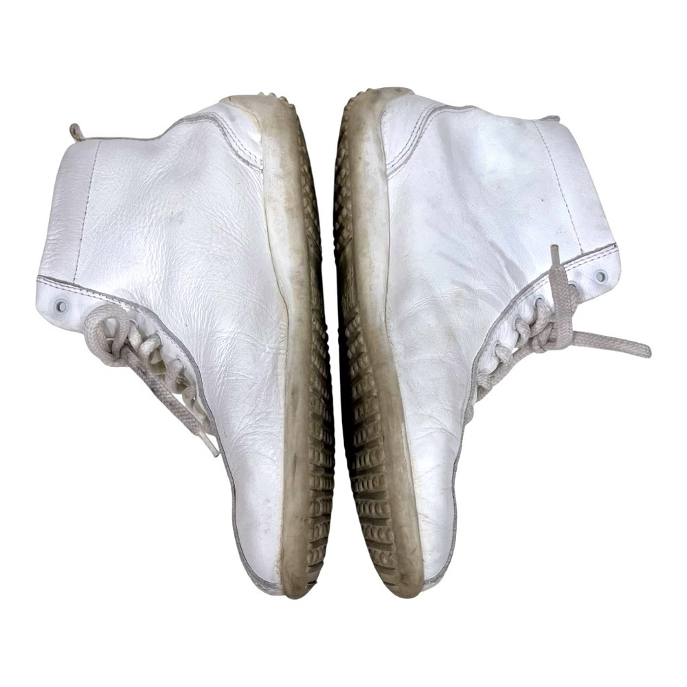 Vintage Travel Fox White Leather High-Top Sneakers 36 - Picture 6 of 10